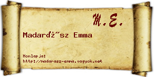 Madarász Emma névjegykártya